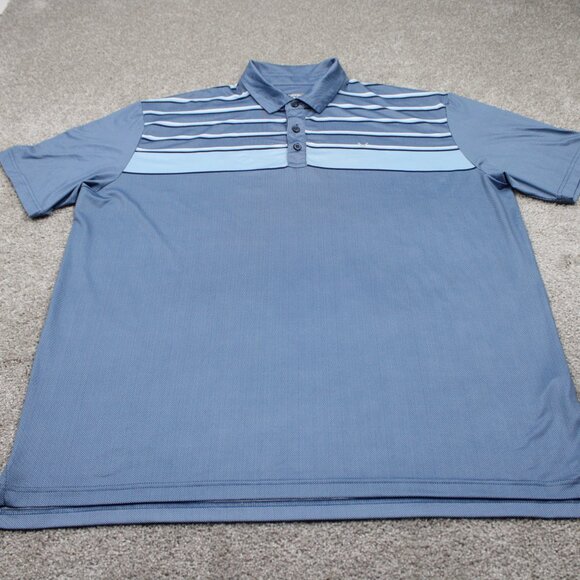 Callaway Polo Shirt Mens 2XL Blue Opti-Dri Golf Polyester S/S Pullover Stretch - Picture 2 of 14